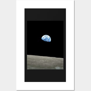 Earth seen by the moon Posters and Art